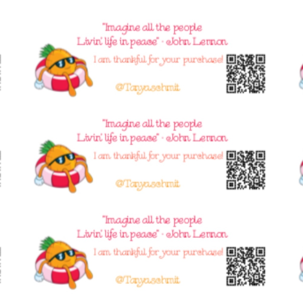 LABELS MADE BY YOURS TRULY 💞